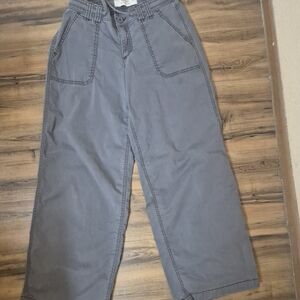 Hollister Charcoal Wide Leg Casual Pants XS